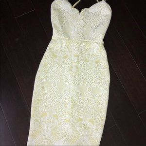 Yellow scrub asos dress